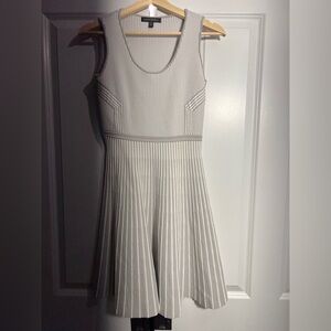 Banana Republic Ribbed White Midi Dress